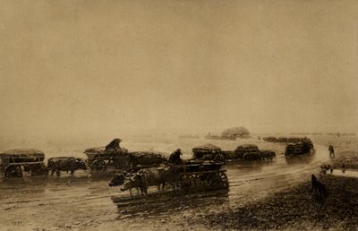 Ossenkarspoor in Mariupol, 1875 door European School